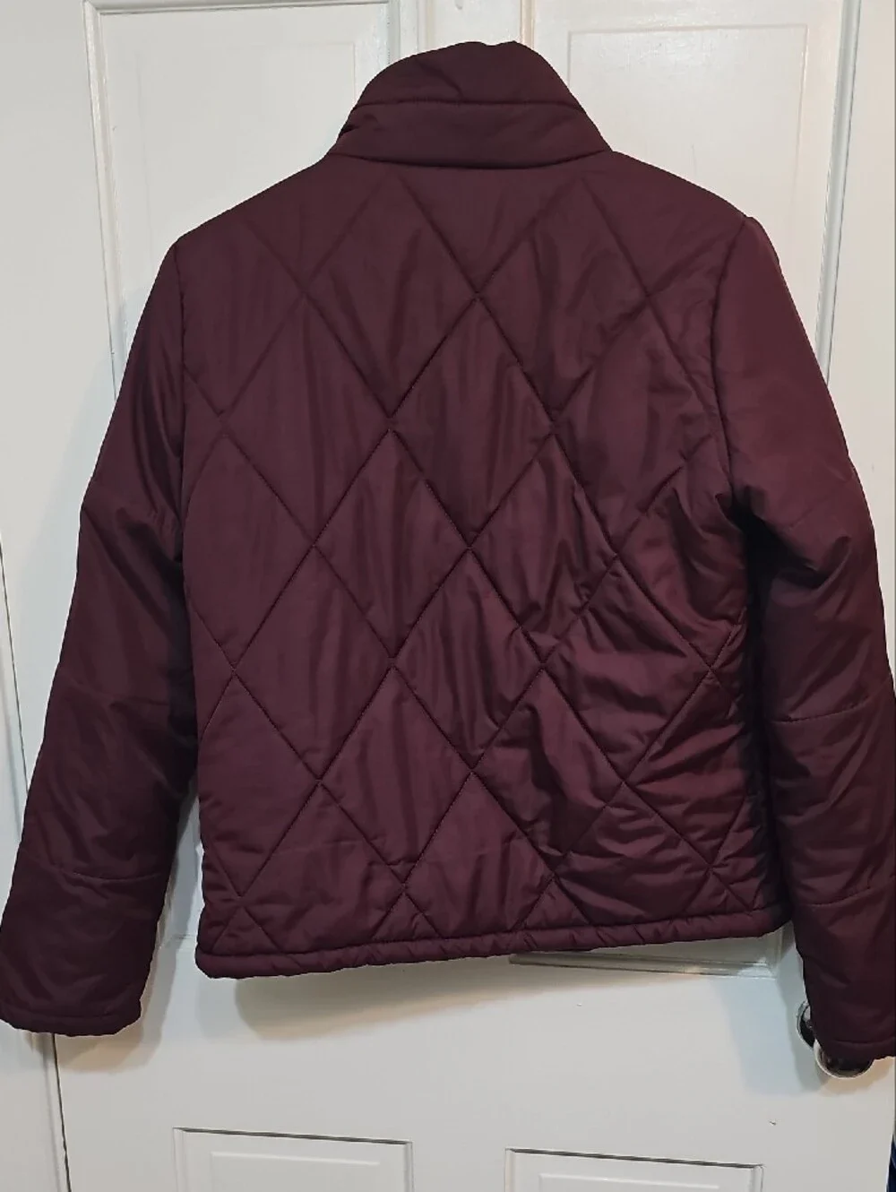 a new day Quilted Puffer Jacket - Burgundy